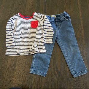 Boden Top and Jeans